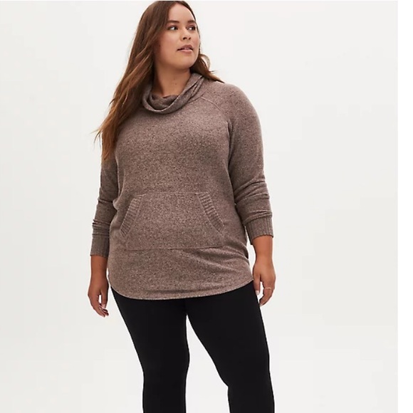 Torrid Cowl Neck Tunic Sweatshirt - Picture 3 of 5